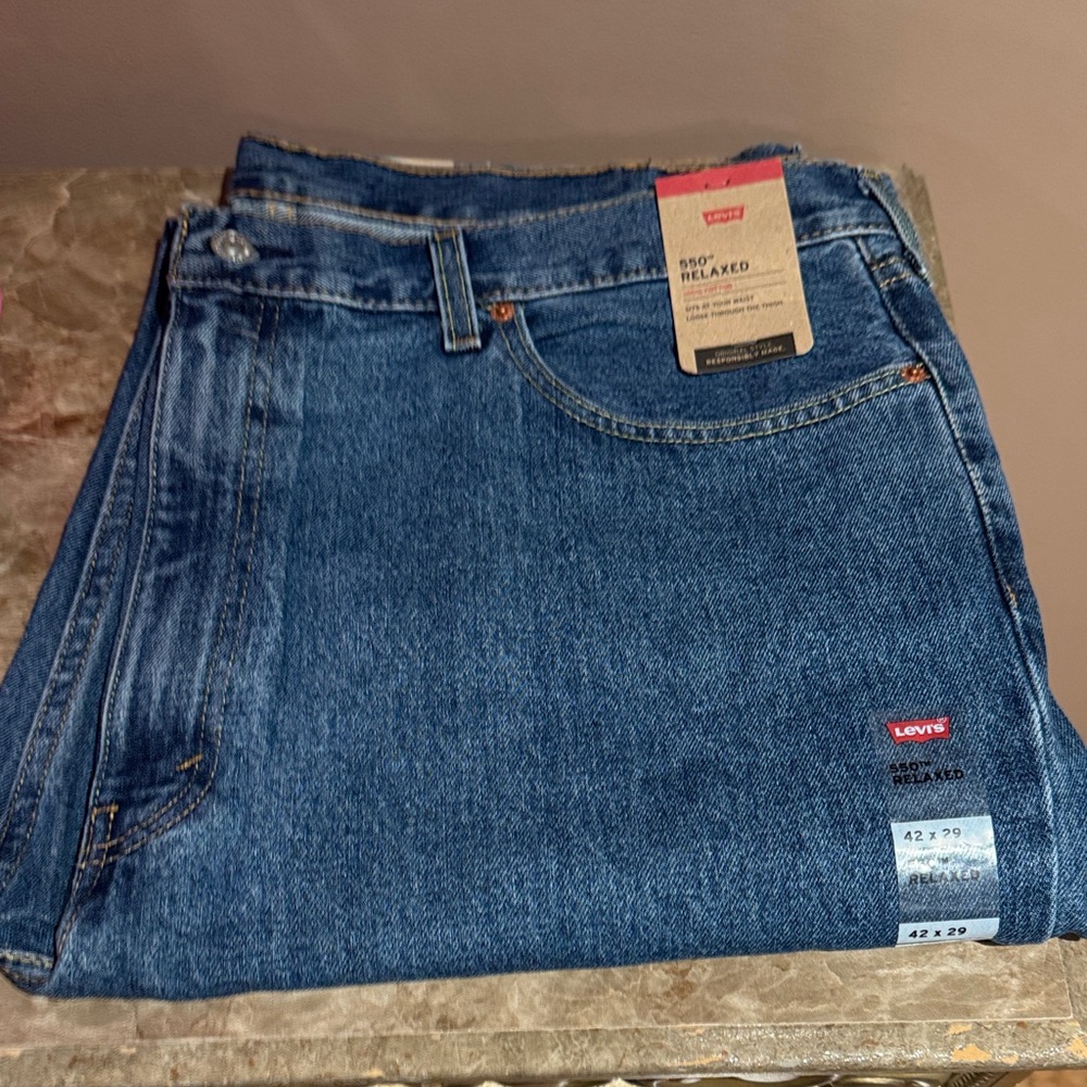 Levi's Dark Blue Denim Jeans